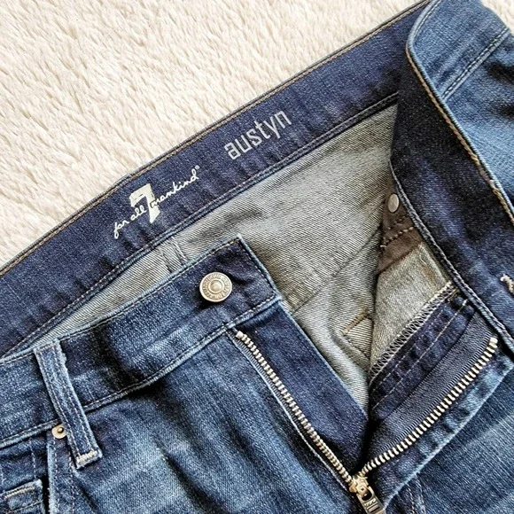 7famk Austyn 33x30 Relaxed Straight Leg Jeans - Picture 4 of 5